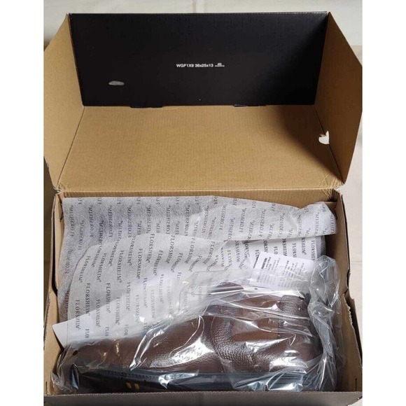 Florsheim Loedin Size 11.5D Brown Leather Work Boots Steel Toe New In Box Chukka - Picture 8 of 11